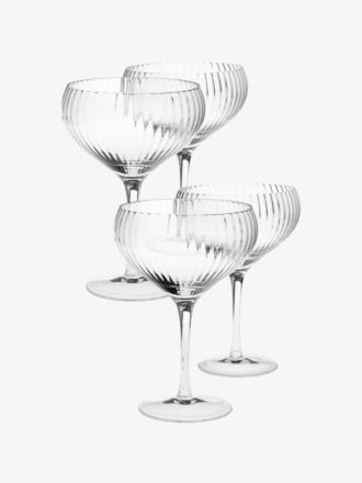 Ollie 4-Piece Coupe Glass Glass Set