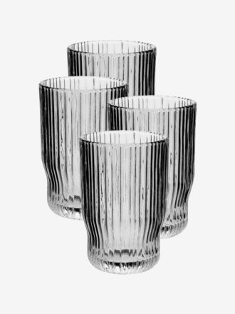 Rubie Grey 4-Piece Tumbler Set