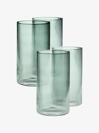 Sadie Green 4-Piece Green High Ball Set