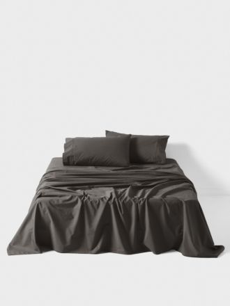 1000TC Cotton Sateen Charcoal Sheet Set