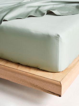 Augusta Green Gum Fitted Sheet 50cm