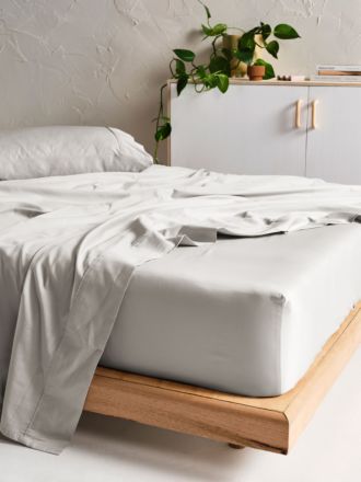 Augusta Grey Flat Sheet