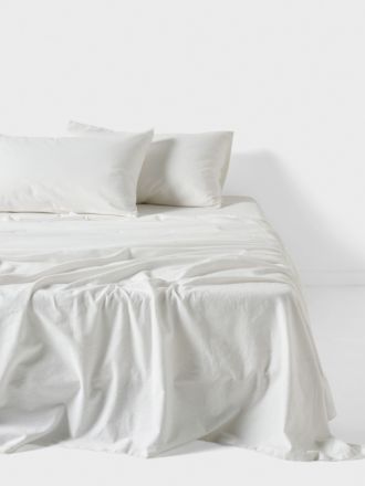 Lettie White Sheet Set