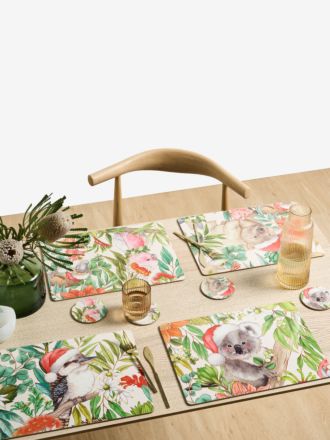 Bush Christmas 4-Piece Placemat Set