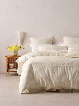 Chica Natural Quilt Cover Set