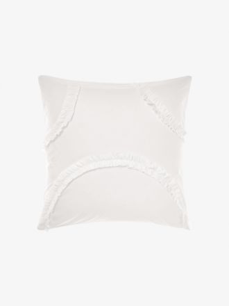 Gianna White European Pillowcase
