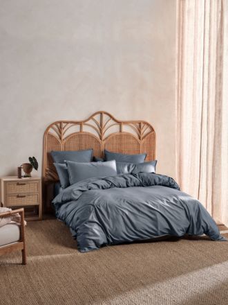 Nara Bluestone Quilt Cover Set