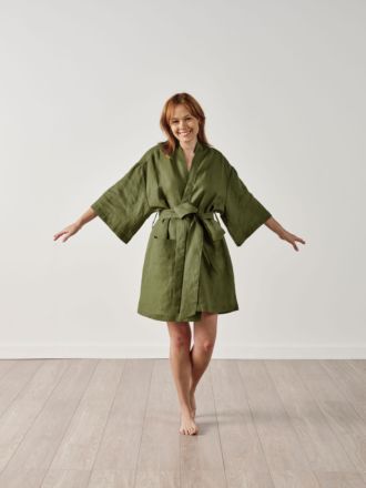 Nimes Moss Short Robe