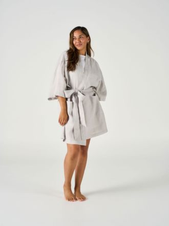 Nimes Pale Grey Short Robe