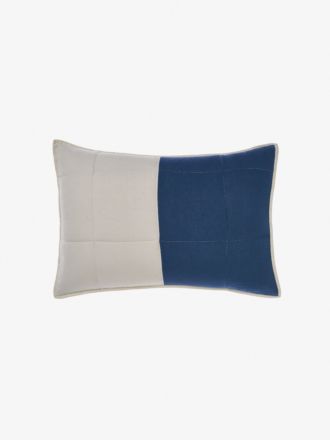 Nimes Patchwork Navy Pillow Sham Set
