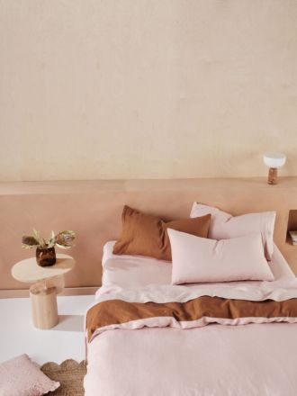 Nimes Rose-Cinnamon Duet Quilt Cover Set