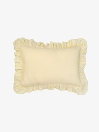Nimes Lemon Ruffle Cushion 40x60cm