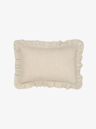 Nimes Natural Ruffle Cushion 40x60cm