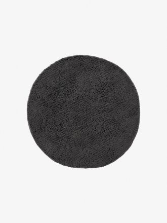 Reed Toggle Charcoal Circular Bath Mat