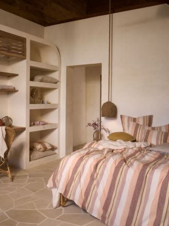 Reverie Peach Quilt Cover Set
