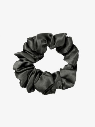 Silk Charcoal Scrunchie