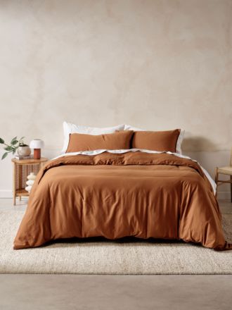 Surf Wash Rust Quilt Cover Set