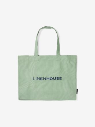 Logo Mint-Navy Tote Bag