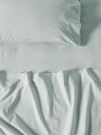 Winton Pale Blue Fitted Sheet 40cm