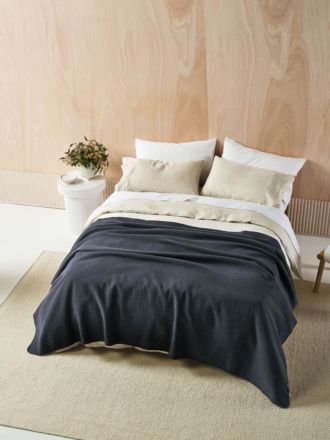Wool Indigo Blanket