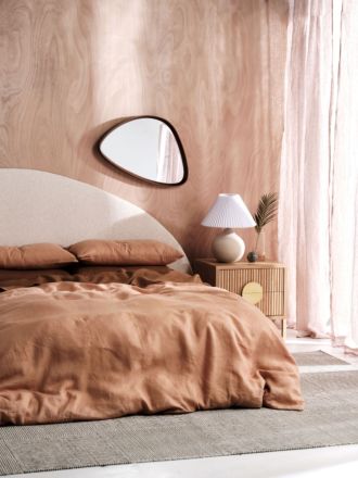 Nimes Clay Quilt Cover Set