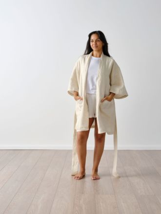 Nimes Natural Short Robe