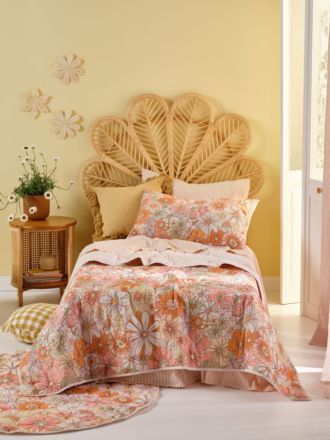 Flower Power Coverlet Set