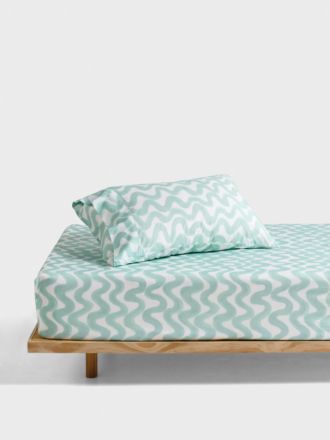 Wiggle Wiggle Fitted Sheet + Pillowcase Set