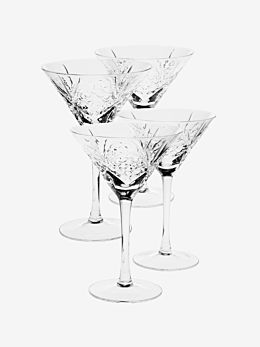 Jonnie Traditional 4-Piece Martini Glass Set