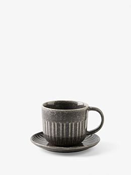 Laurie Grey Tea Cup & Saucer