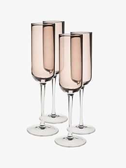 Mikkie 4-Piece Champagne Flute Set