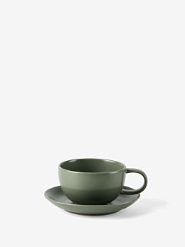 Mikkie Green Tea Cup & Saucer