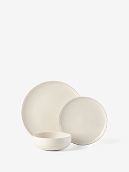 Mikkie Soft White 12-Piece Dinner Set