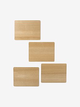 Mikkie Soft White 4-Piece Placemat Set