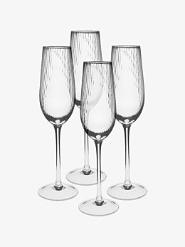 Ollie 4-Piece Champagne Flute Set