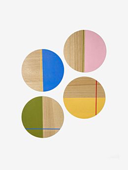 Sunnie Half-Dipped 4-Piece Placemat Set