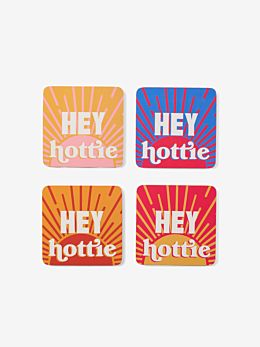 Sunnie Hey Hottie 4-Piece Coaster Set