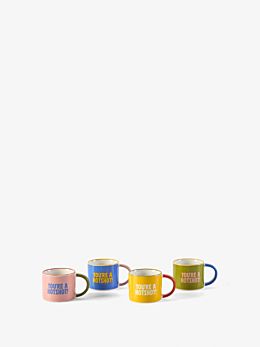 Sunnie Multi 4-Piece Espresso Cup Set