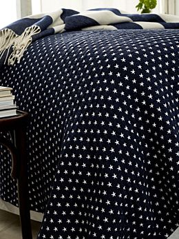 Authentic Star Navy Blanket