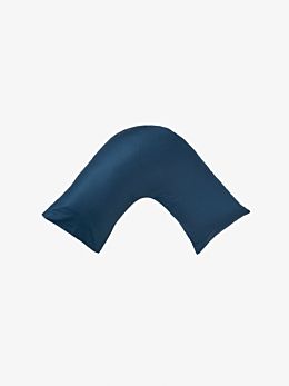Augusta Navy Cotton Sateen Fitted Sheet 50cm