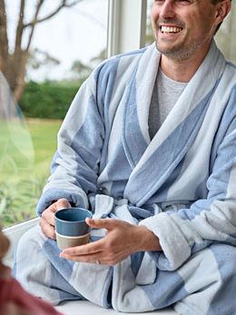 Plush Ocean City Cornflower Robe