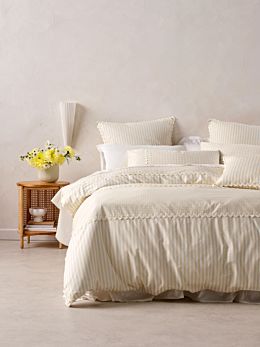 Chica Natural Quilt Cover Set