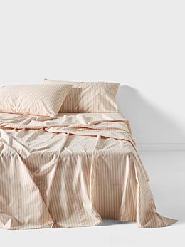 Classic Stripe Rose Sheet Set