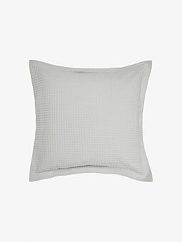 Deluxe Waffle Silver European Pillowcase