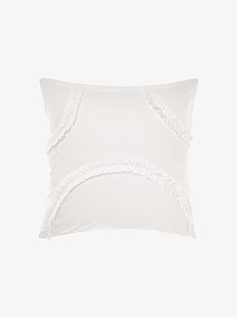 Gianna White European Pillowcase