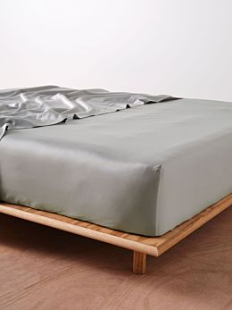 Haven Silver Fitted Sheet