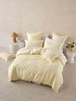 Nimes Lemon Quilt Cover Set