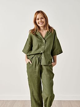 Nimes Moss Wide-Sleeved Shirt