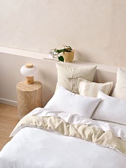 Nimes White-Natural Duet Quilt Cover Set