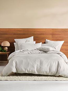 Nimes Pale Grey Quilt Cover Set